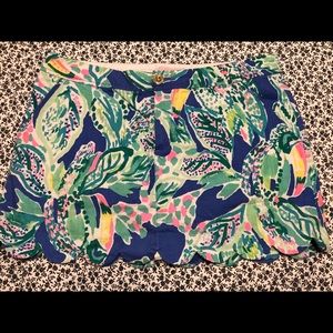 Lilli Pulitzer blue and green Skort 10